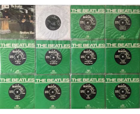 THE BEATLES - 7" ARCHIVE. Lovely pack of 34 x 7", primarily late releases and almost entirely reissues. Titles include Nowher