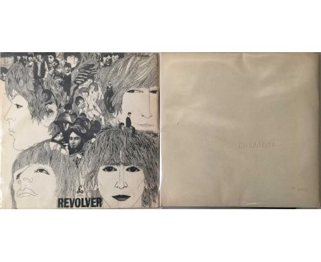 THE BEATLES - REVOLVER/WHITE ALBUM (ORIGINAL UK PRESSING COPIES). Clean bundle of 2 x collectable og UK pressings. Titles are