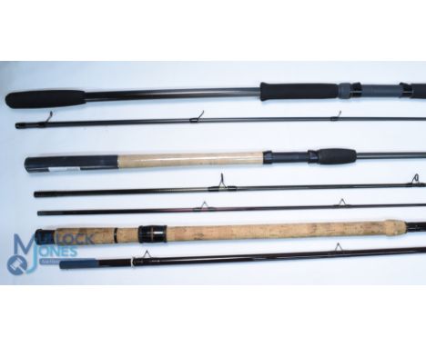 Daiwa Cavalier carbon match/float rod 13ft 3pc MCC 213, 23" handle, alloy sliding reel fittings; Shimano Force Master AX10 co
