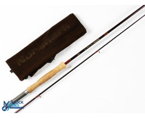 Normark Gold Medallion carbon trout fly rod No GMF 1202, 10' 2pc line 7/8# FPS uplocking reel seat, lined rings throughout, M