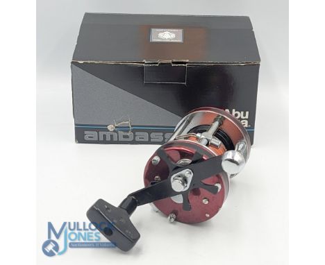 Abu Ambassadeur 7000 High Speed multiplier No 9105-12, large 'T' counter balanced handle, spindle tensioner, on/off check, in