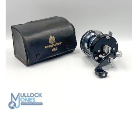 Abu Ambassadeur 5001C multiplier No 721200 LHW reel, spindle tensioner, counter balanced handle, in original case with parts,