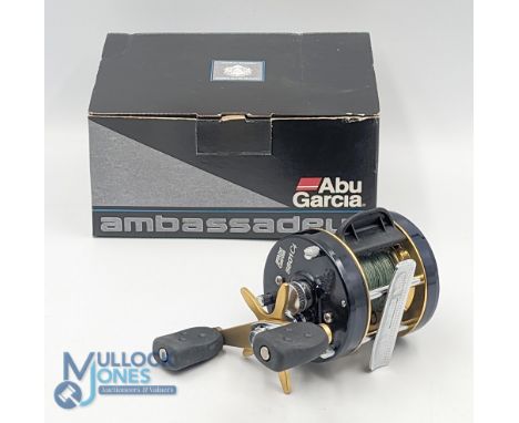 Abu Ambassadeur 5601 C4 multiplier No 150016/25 twin rubber handles in correct box with instructions, oil, and parts. Very li
