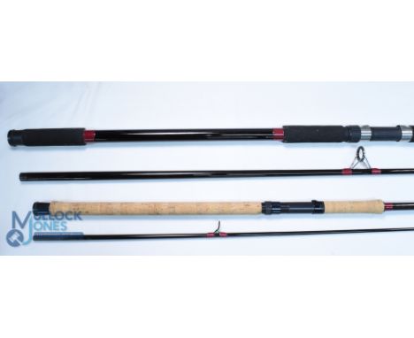 Daiwa Power Cast carbon beach casting rod 12ft 2pc CW 4-8 oz composite grips, uplocking reel seat, agate lined rings with fol