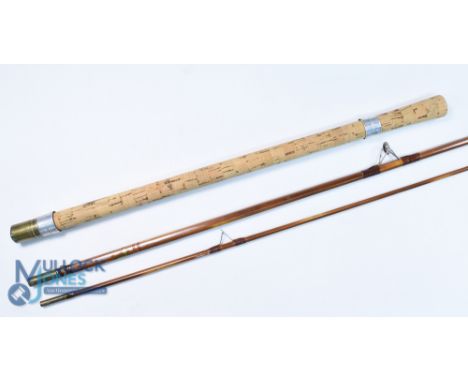 A fine Dawsons of Bromley Ltd Makers of Fine Rods, DB600 split cane rod with lighthouse logo, 10ft 3pc (inc handle) 24" handl