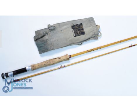 Hardy Alnwick Neo Cane No 1 Firecrest trout fly rod 9ft 2pc line 6#, alloy uplocking reel seat, lined butt/tip rings, MCB. Ve