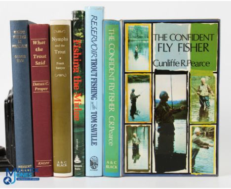 9 Fishing Books - Stillwater Fishing Books, Lake Flies and Their Imitation C F Walker 1960, The Development of Modern Stillwa