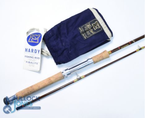 Hardy Alnwick fibalite spinning rod 7ft 2pc 7/8#, 15" handle with alloy uplocking reel seat, agate lined tip ring, MCB with o