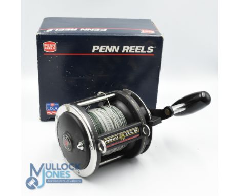 Penn USA 45 GLS Graphite Lever Senator Sea multiplier variable spool settings, on/off check, high speed retrieve, large 'T' h