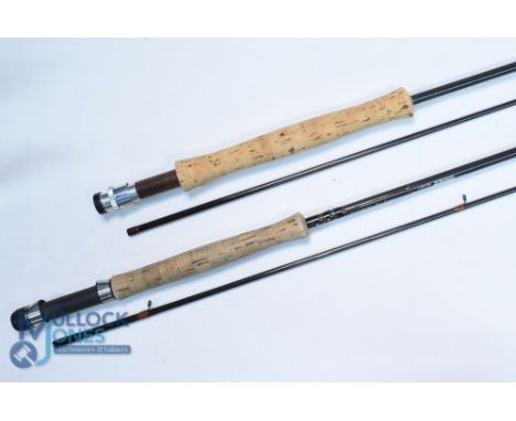 Fibatube Alnwick "Fly DeLuxe" graphite carbon fibre trout rod 11ft 2pc line 5/6#, uplocking reel seat, line rings throughout,