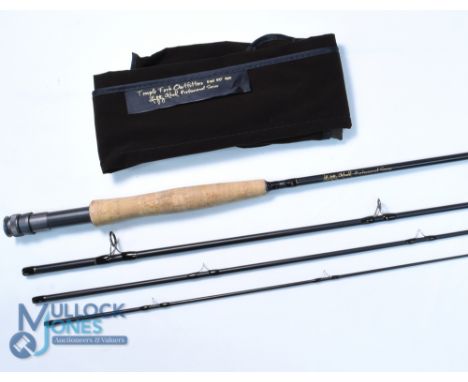 Temple Fork Outfitters carbon trout fly rod 9ft 4wt line 6#, alloy uplocking reel set with carbon insert, lined stripping rin