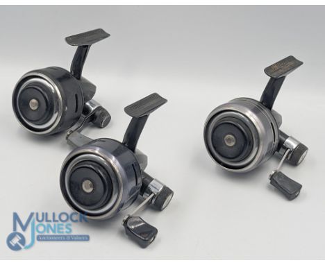 A collection of Abu closed face LHW reels. All running well, as follows: 506 light use; 506 M light use; 501 with signs of us