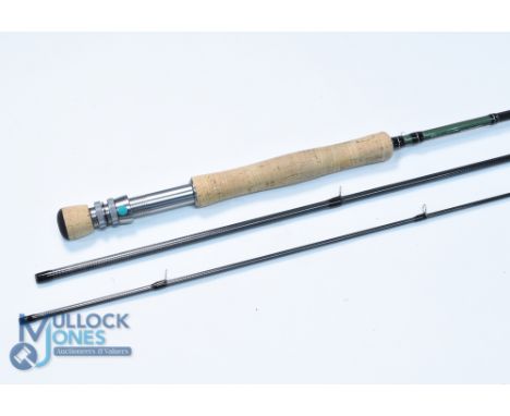 Daiwa trout fly carbon rod No DTF9673-AU, 9ft 6" 3pc line 7#, alloy double uplocking reel seat and collar with fighting butt,