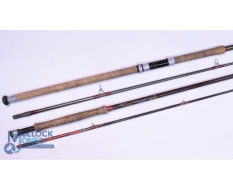 Edgar Sealey "The Glane" hollow glass spinning rod, 10ft 2pc, 282 handle, alloy sliding reel fitting, MCBN. Hardy Richard Wal