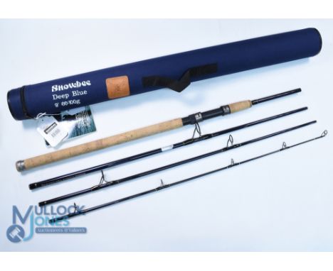 Snowbee Deep Blue carbon tarpon inshore rod 9ft 4pc 60-100g 23" handle, uplocking reel seat, lined rings throughout, MCB and 