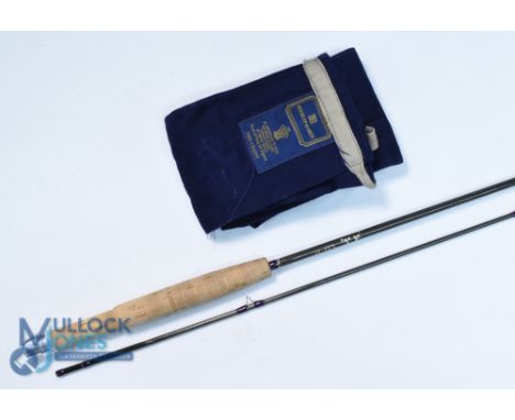 A fine Hardy Alnwick "The Favourite" graphite brook trout fly rod 8ft 2pc line 4/5# alloy reel fitting, lined butt ring, MCB,