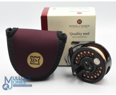 Hardy Bros "The Sovereign 2000" No 478 limited edition alloy 2/3/4# trout fly reel, 3 7/8" ventilated spool, 2 screw latch, c