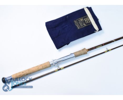 Hardy Alnwick "The Fibalite Spinner" rod, 15" handle, alloy uplocking reel seat, agate lined tip ring, MCB. Very light use
