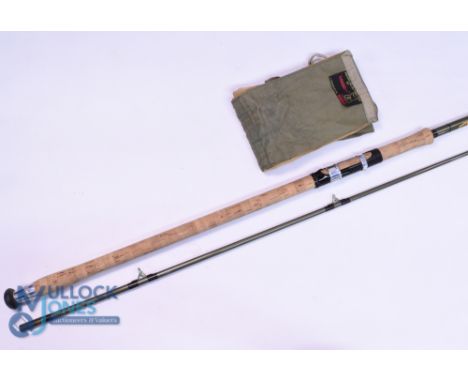Hardy Alnwick "Gordons Avon Quest" spinning/light carp hollow glass rod, 10ft 2pc 28" handle with sliding reel fittings, red 
