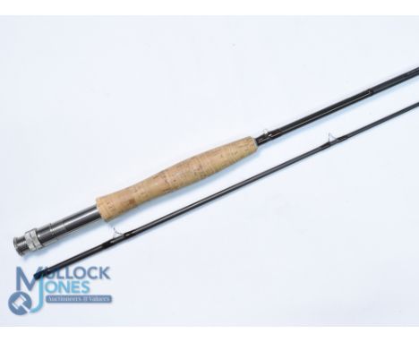 Daiwa Made in Scotland Lochmor-X F865U carbon trout fly rod, 8ft 6" 2pc line 5#, double alloy uplocking reel seat and collar,