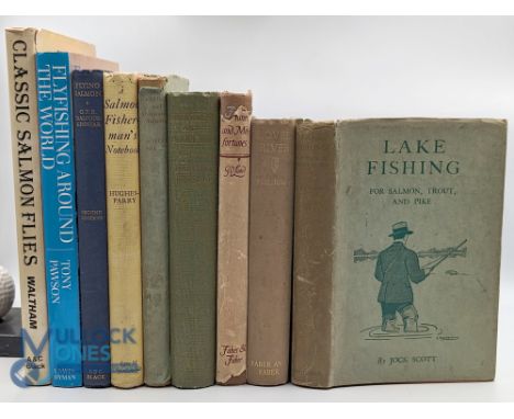 Fishing Books: a good selection of period books - Of Lake Fishing Jock Scott 1939 in D/j, Flying Salmon G P R Balfour Kinnear