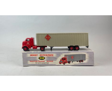 A boxed Dinky Supertoys diecast model vehicle 'Tractor-Trailer Mclean' model no. 948.