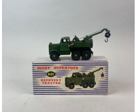 A boxed Dinky Supertoys diecast model vehicle 'Recovery Tractor' model no. 661.