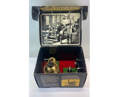 A boxed John Ericsson live steam engine made by Ab Alga, Sweden.