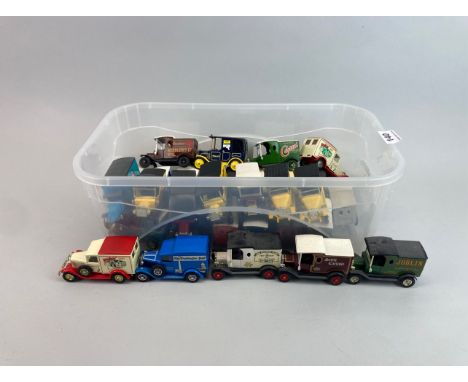 A quantity of unboxed matchbox Yesteryear diecast model vehicles.