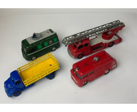 Four Dinky Toys/Dinky Supertoys diecast models: model no. 955, no. 968, no. 531 and no. 956.