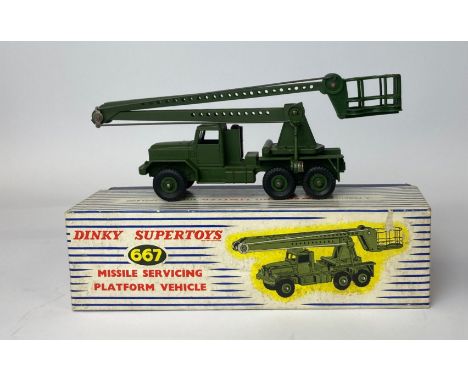 A boxed Dinky Supertoys model no. 667 'Missile servicing platform vehicle'.