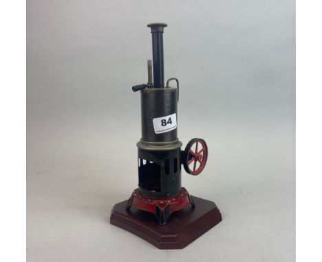 A German J.F vertical steam engine. Does not include burner tray.