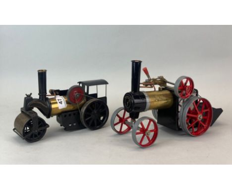 A Mamod steam roller, L. 24cm, together with a further steam roller.