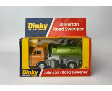 A boxed Dinky Toys model no. 449 'Johnston road sweeper'.