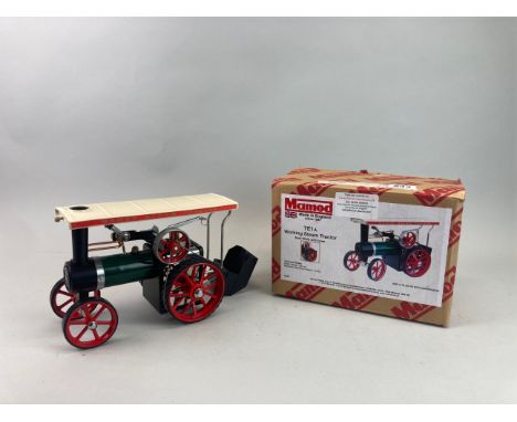 A TE1A steam tractor by Mamod. Incomplete as missing stering rod.