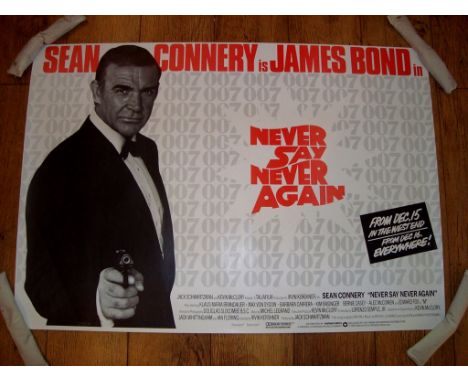 NEVER SAY NEVER AGAIN (1983) Teaser UK Quad (28" x 40") Rolled   Note: this is the smaller first release advance. The majorit
