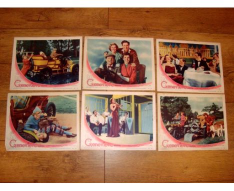 GENEVIEVE (1953) US Lobby Cards (11" x 14") from first US release in 1954. Set of 6. 