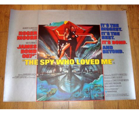 THE SPY WHO LOVED ME (1977) Main art UK Quad (30" x 40") Rolled, previously folded