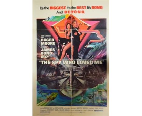 THE SPY WHO LOVED ME (1977) US One Sheet (27" x 41")  (Roger Moore) 41 x 27in. (104 x 69cm)  Folded
