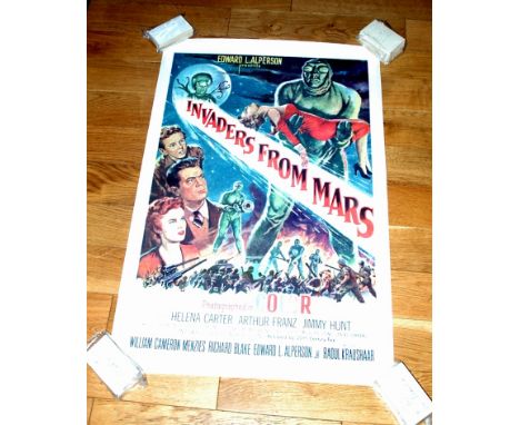 INVADERS FROM MARS (1953) US One Sheet (27" x 41")  First release original for this Sci-Fi B movie classic. Linen backed.