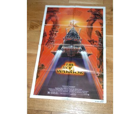 THE ROAD WarRIOR (MAD MAX 2) (1981) US One Sheet (27" x 41")  Sequel to Mad Max starring Mel Gibson. Folded.