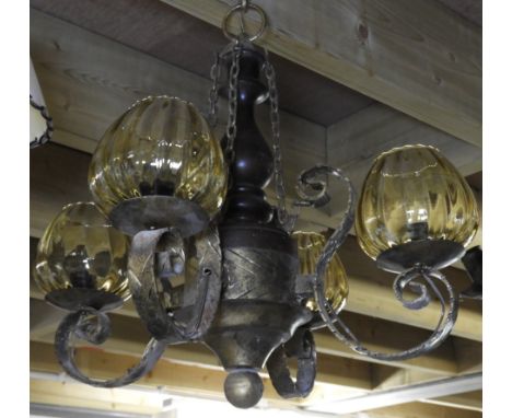 SPANNISH METAL TRIPLE LIGHT FITTINGS   