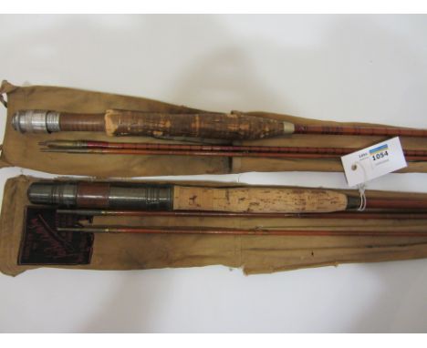 Vintage four piece split cane rod and a similar two piece rod in MOBs Condition Report Click here for further images, conditi