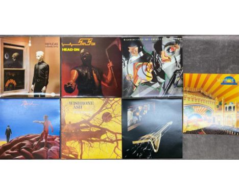 A collection of albums by Rush, Samson,  Wishbone Ash,  Tubeway Army, all in very good condition      Click on the link below