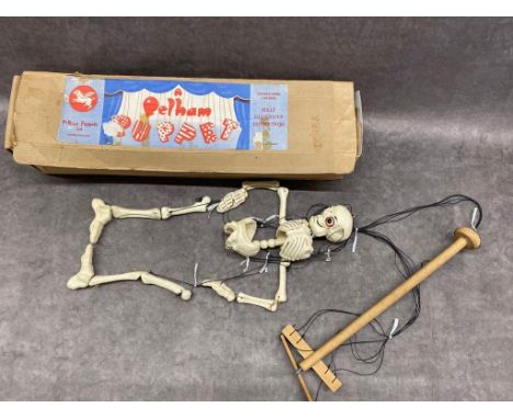 A vintage Pelham skeleton puppet