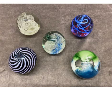 5 Caithness paperweights