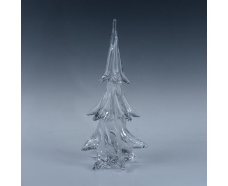 Vintage Clichy France Crystal Glass Christmas Tree with Clichy acid mark at the bottom. Body dimensions approximately 4.5"W x