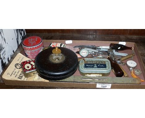 Old tins, tools, etc.