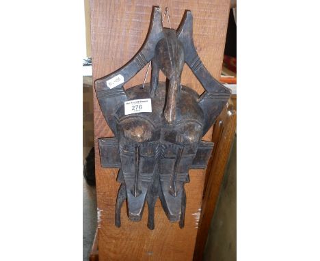 Tribal Art: Carved wood Senufo mask