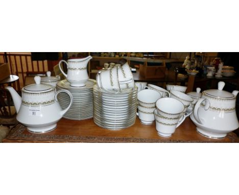 Extensive collection of Noritake "Katrina" tea service